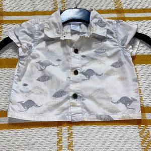 Boys Lullaby Club size 6 months collared shirt sleeved button up